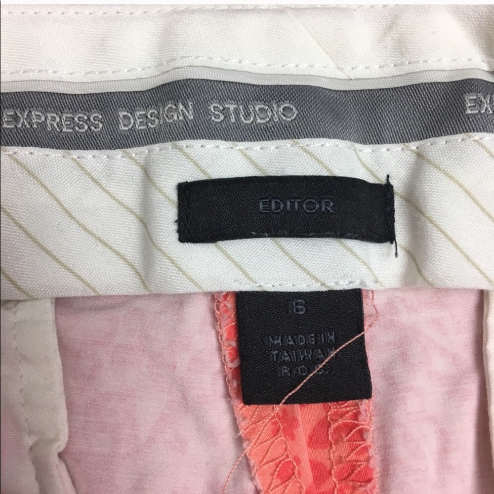 Express Coral Print Capris Size 6 - Picture 6 of 7